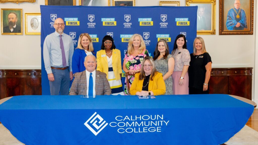 Athens State and Calhoun Sign MOU