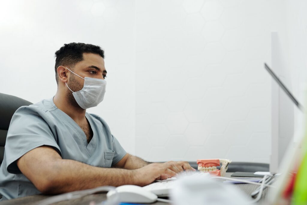 Nursing Student studying